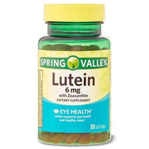 Spring Valley Lutein with Zeaxanthin Dietary Supplement, 6 mg, 30 count Spring Valley Lutein with Zeaxanthin Dietary Supplement, 6 mg, 30 count