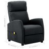 Electric Massage Recliner Dark Gray Fabric