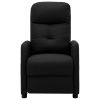 Electric Massage Recliner Black Fabric